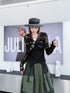 Black Mesh Layered Skirt